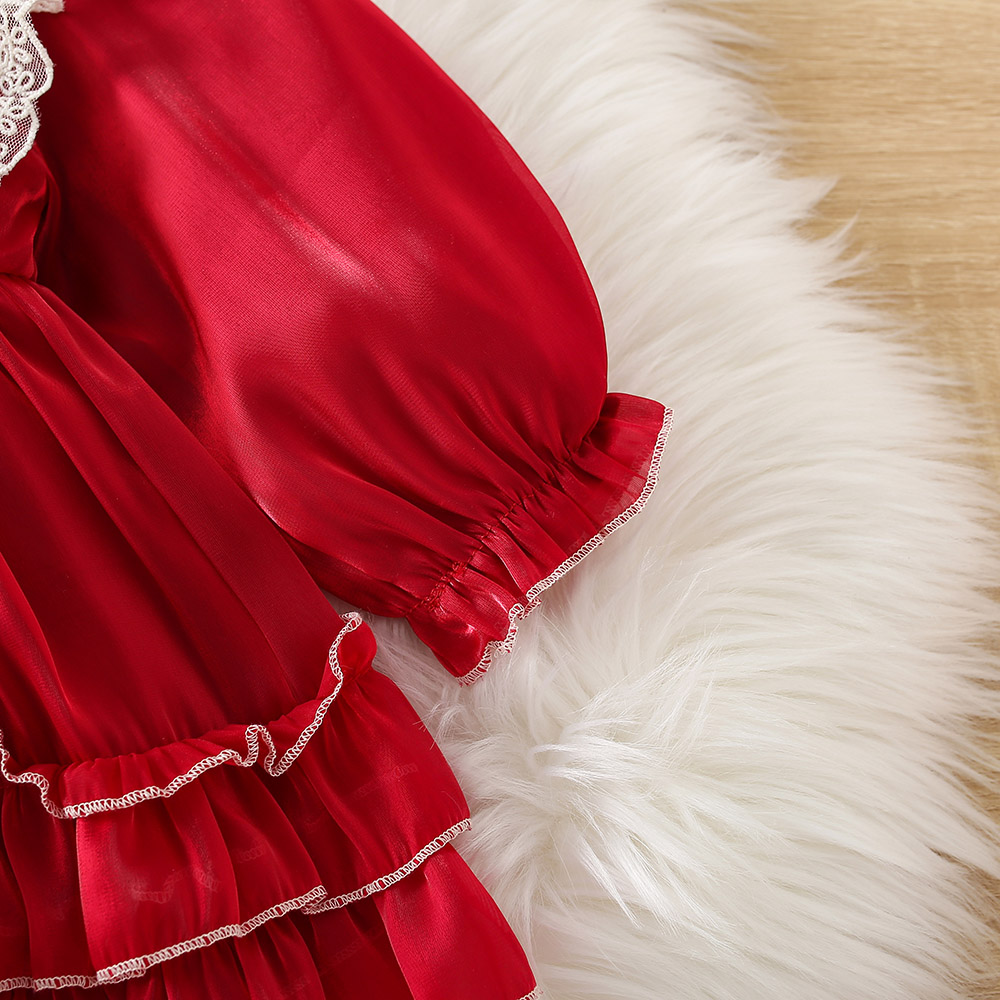 Vestido de princesa estilo Lolita de manga larga con bordado de flores para niña de primavera/otoño_voghion.com