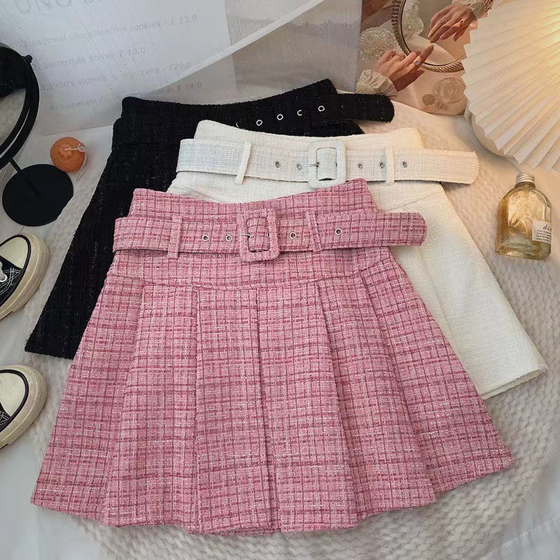 Women’s Clothing pleated skirt women’s autumn slim and versatile anti exposure high waist A line short skirt