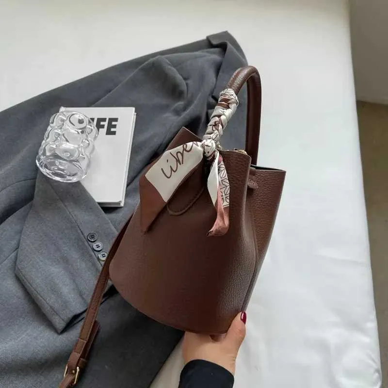 Borsa a secchiello retro donna borsetta a spalla e tracolla chic_voghion.com