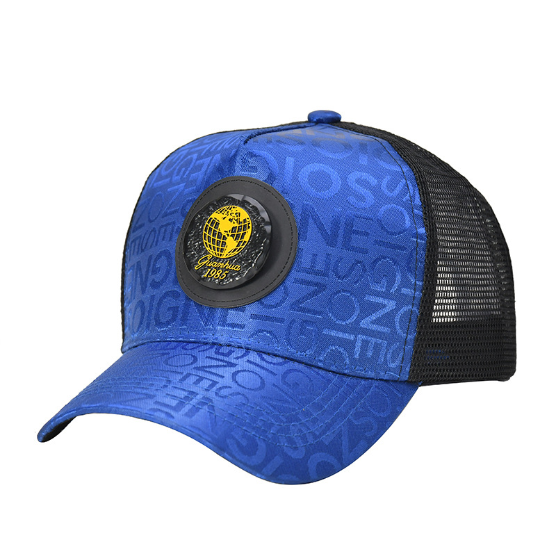 Pălărie versatilă la modă pentru bărbați, cu etichetă imprimată cu alfabet european, model baseball i, stil hip hop, cu limbă de rață_voghion.com