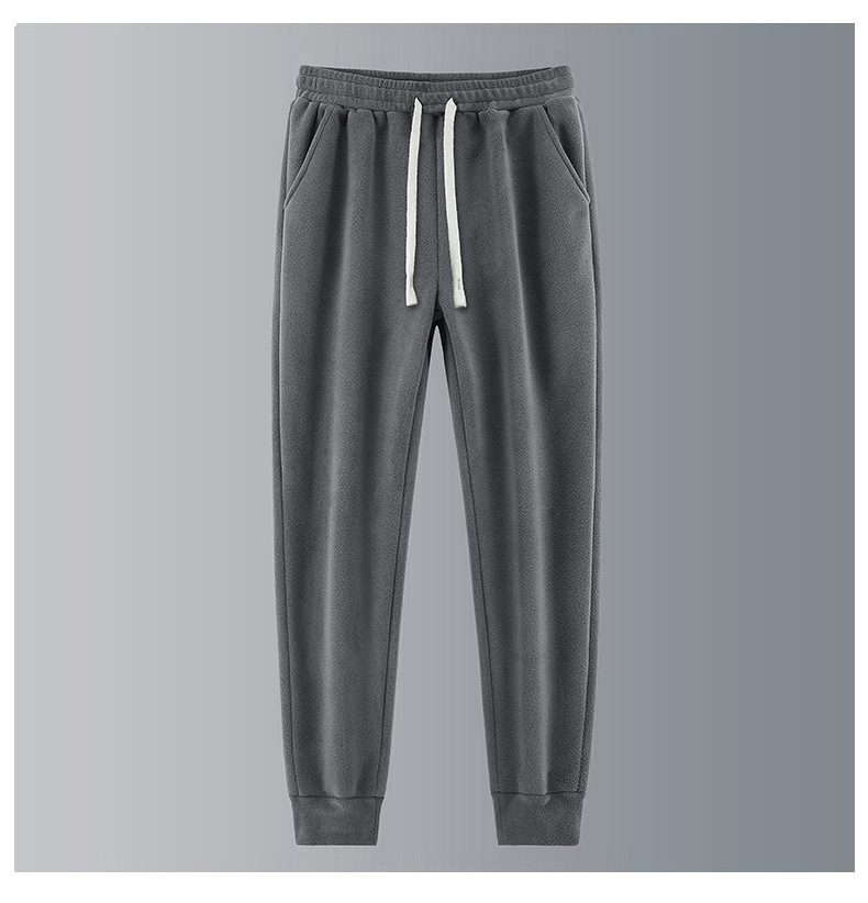 Nuovo autunno e inverno da uomo in pile polare ispessito vestito caldo collo alto allentato comoda giacca set completo alla moda e casual_voghion.com