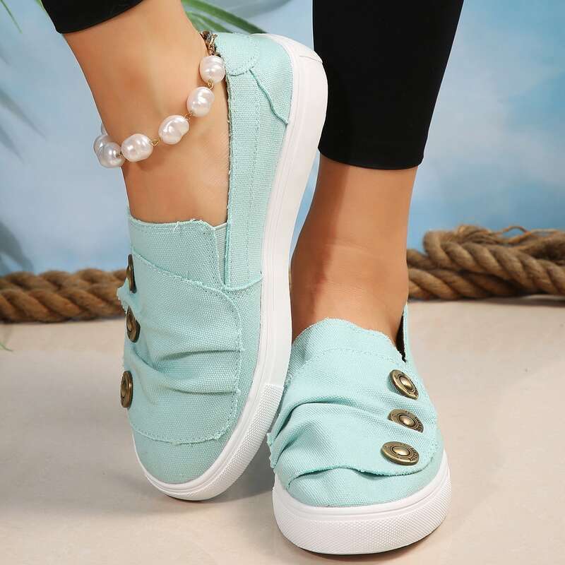 SHLIANG Spring Autumn New Women Canvas Shoes Fashion Vulcanized Casual Shoes Breathable Walking Flat Shoes Sneaker For Women Y0316_voghion.com
