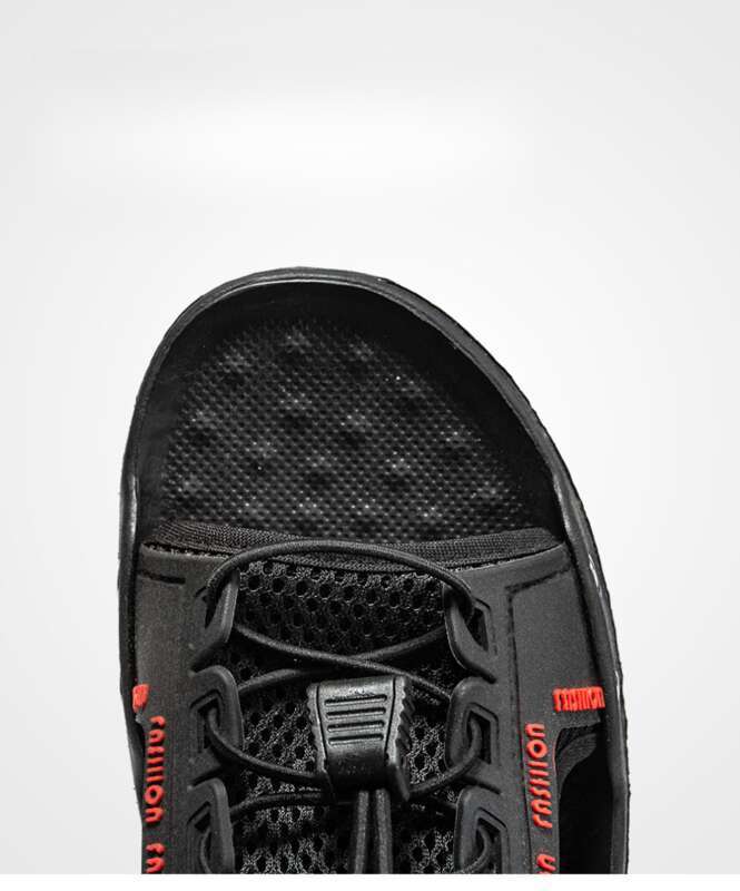 Sandales d'été pour hommes, nouvelles chaussures de plage respirantes en EVA, surface en cuir, tendance, 2025_voghion.com