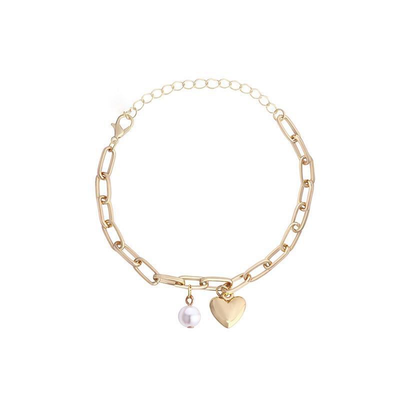 Hot Selg Versatile Pearl Female Instagram Style, Niche, High-end Feel, Titanium Steel Couple Bracelet, And Bracelet_voghion.com