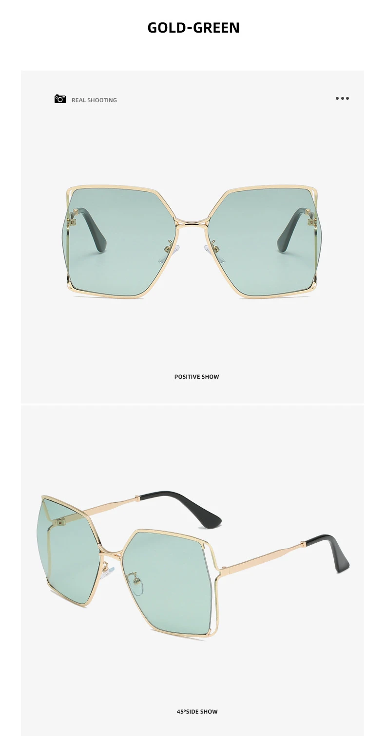 Gradient Oversized Square Sunglasses For Women Vintage Y2k Style_voghion.com