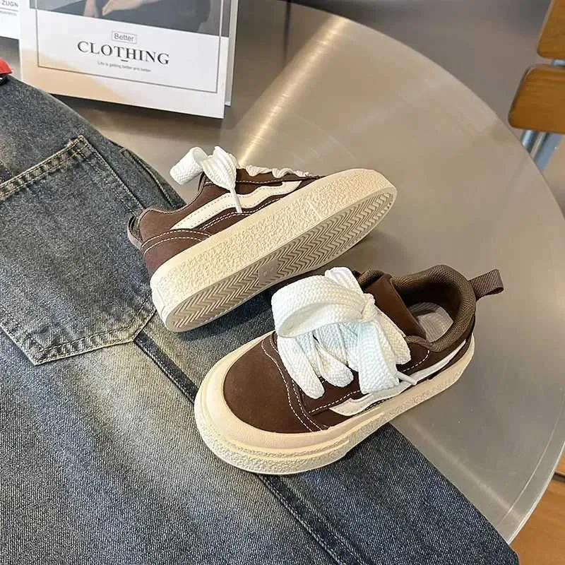 Boys and Girls Canvas School Performance Baby Biscuits Bottom Breathable Childrens Shoes M241016_voghion.com