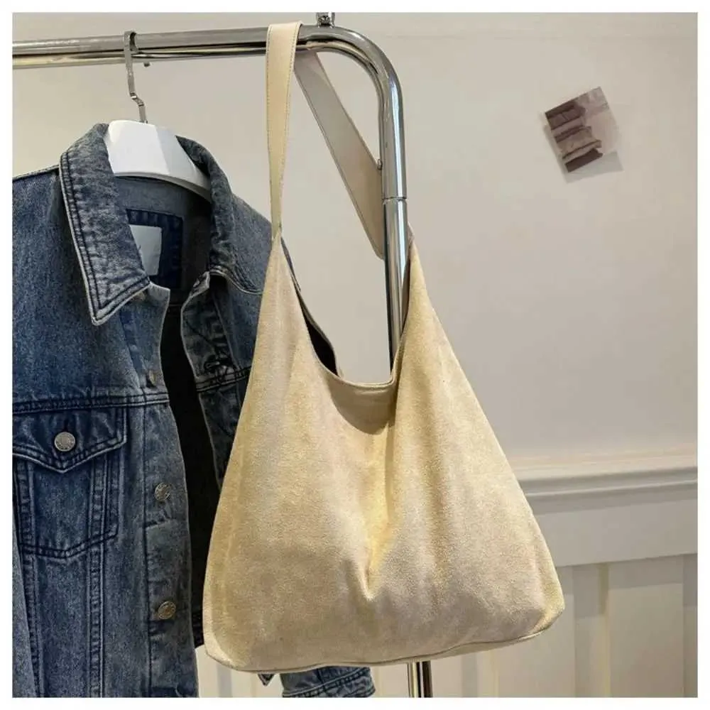 Jesenska in zimska vintage ženska torba za čez ramo z veliko prostornino iz semiša, enobarvna, preprosta in vsestranska, z vedrom, Ba241212_voghion.com