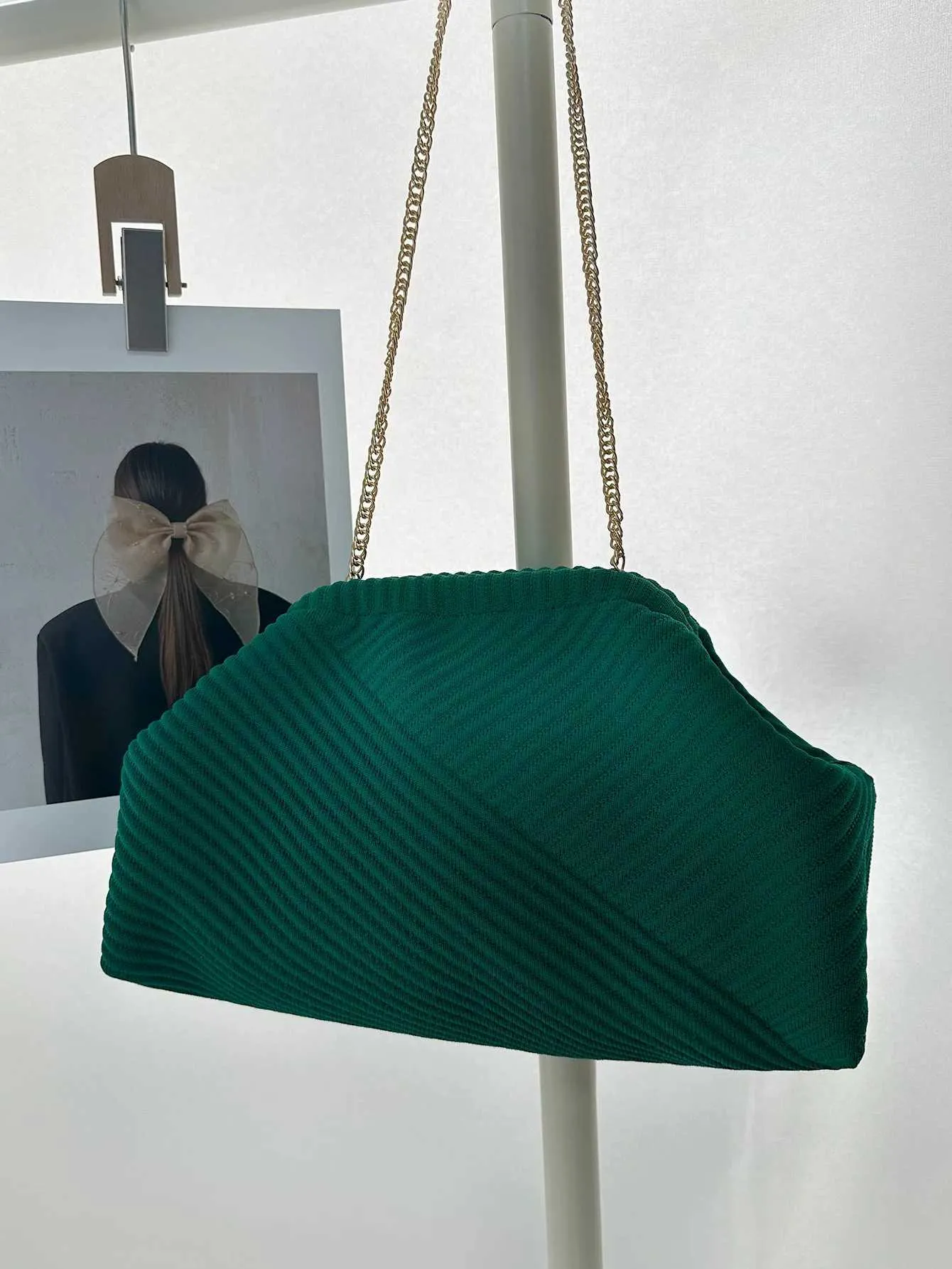 Herbst/Winter verdickt gestrickt Cord Abend Crossbody Tasche stilvolle Kette Schultergurte elegante Damen Geldbörsen einfache_voghion.com