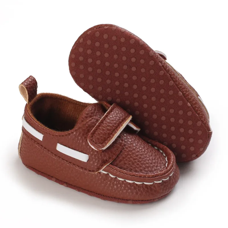 Little Kid Cuir Bébé Antidérapant Fond Souple Bébé Unisexe Décontracté Littlesprouts Nouveau-Né Tout-Petit Premiers Marcheurs Berceau_voghion.com