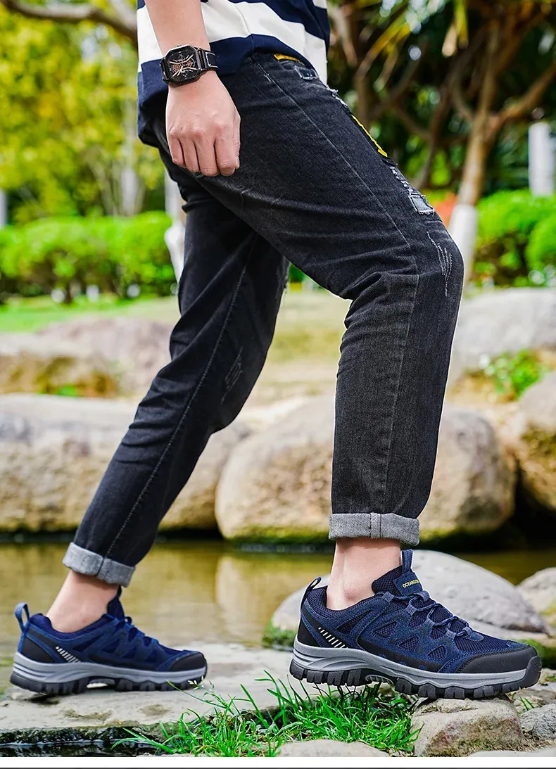 Comfortable Lightweight Hiking Shoes For Men Mountaineering Gear_voghion.com