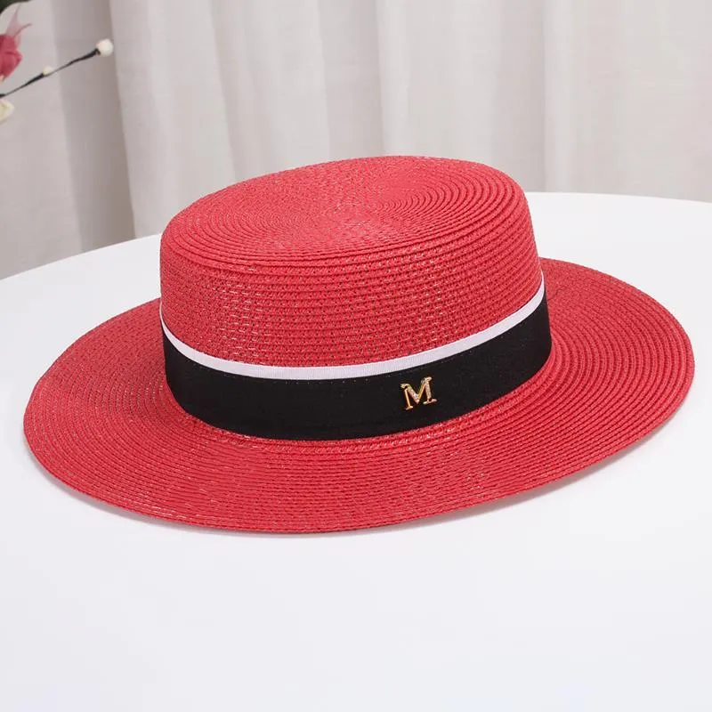 Cappello estivo per sandali da spiaggia per bambini in paglia estiva, piatto, piccolo, fresco, M, regalo, protezione solare, marea_voghion.com