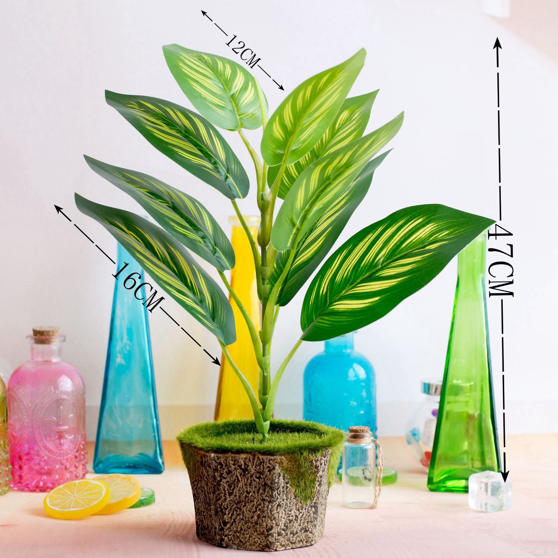 Simulare de gladiole, simulare de flori și plante verzi, simulare de pereți de plante, flori artificiale de nuntă și materiale pentru decorare_voghion.com
