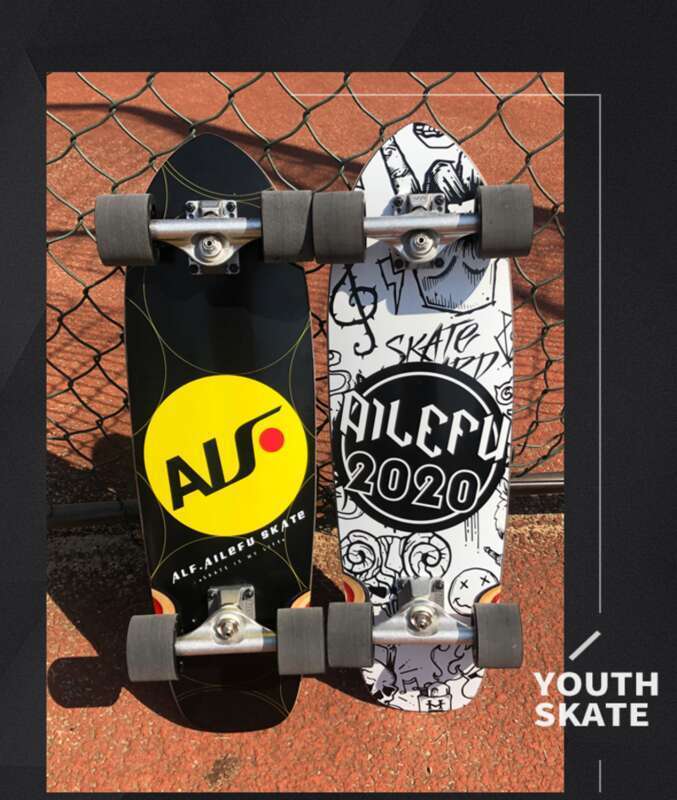 Street Brushing Big Small Fish Male And Female Skateboarding Children Commuting Adult Professional Board Four-wheel_voghion.com