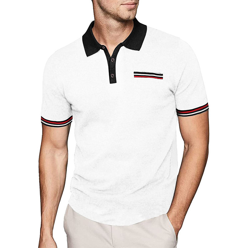 T-shirt sportiva da golf classica moda casual a maniche corte da uomo nuova estate_voghion.com