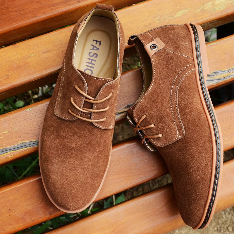 Merk Echt Leer Heren Heren Zakelijk Oxford Handgemaakt Antislip Platte Casual Schoen Comfortabele Werkschoenen Sneakers_voghion.com