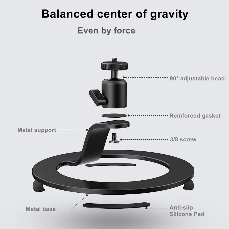 Desktop Projector Stand Metal Holder Multi-angle Adjustable Projector Bracket for XGIMI h2 - XGIMI H3 - XGIMI Halo Projector_voghion.com