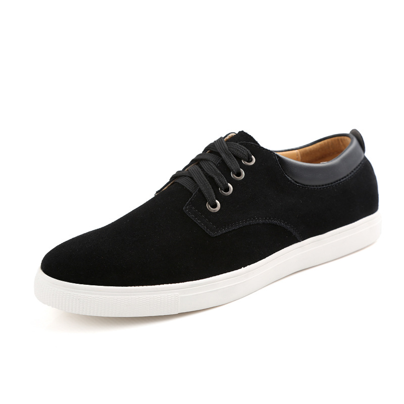 Scarpe da skate uomo casual foderate in pile e pelle pregiata_voghion.com