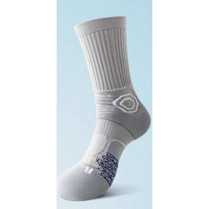 Sports Men's Mid Tube Spring And Autumn Style Towel Bottom Professional Basketball Youth Running Badminton Socks Zhuji_voghion.com
