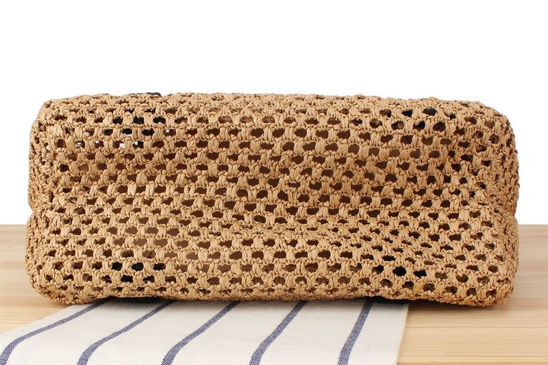 Große Kapazität Tasche Neue Sommermode Vielseitige Hohlwebtasche Geeignet für Strandurlaub Strandtasche_voghion.com