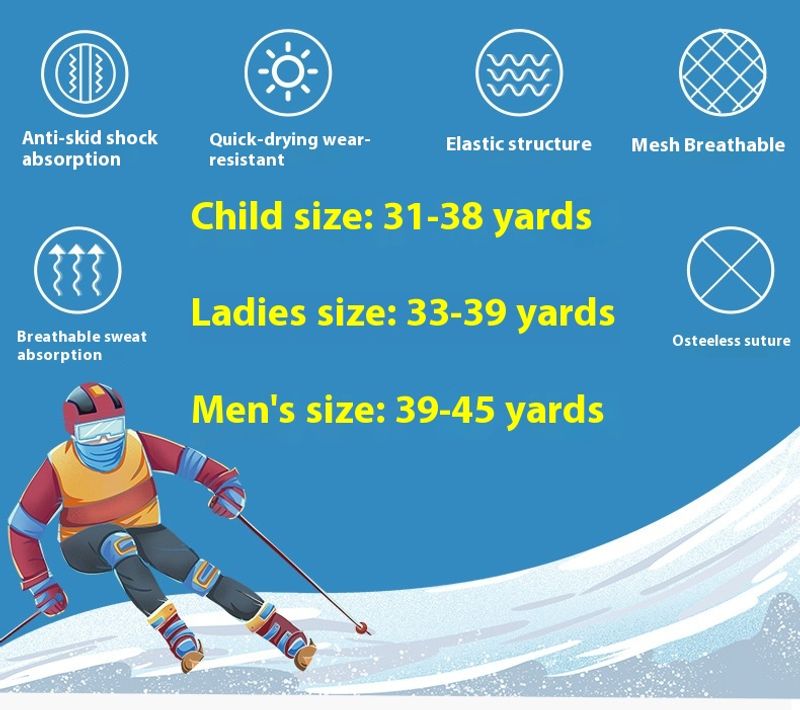 Profesjonalne dziecięce narty jedno-/dwuosobowe, długie rurki, pogrubione, jesienno-zimowe, ciepłe, dla dorosłych, do wędrówek na świeżym powietrzu_voghion.com