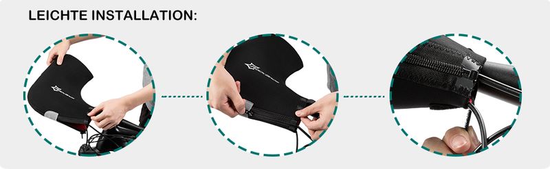 ROCKBROS Bicycle And Motorcycle Gloves, Hand Warmers, Windproof Handlebar Muffs_voghion.com