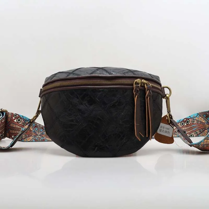 Zency Γνήσιο Δερμάτινο Ευρύχωρο Crossbody για Γυναικεία Τσάντα Ώμου με Λαϊκή Σειρά από Γνήσιο Δέρμα, Πολύχρωμο_voghion.com