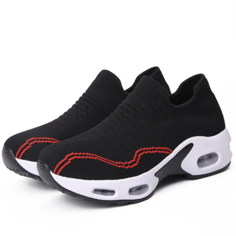Scarpe sportive da esterno versatili, comode, casual, alla moda, con tallone in rete, traspiranti, con cuscinetto d'aria sul palmo, elastiche_voghion.com
