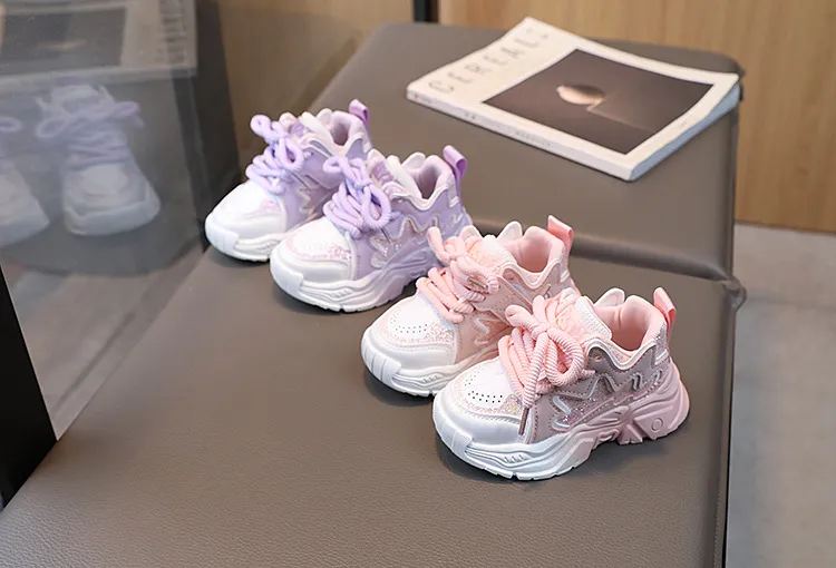 Scarpe da ginnastica per bambini, da tennis e da corsa, in pelle, per bambini, alla moda, con suola morbida, per neonati e bambini._voghion.com