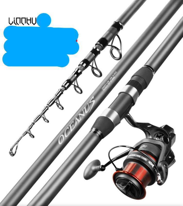 Linhu Long Throw Throwing Carbon Ultra Light Set Silber und Bighead Carp Special Sea Angelrute_voghion.com