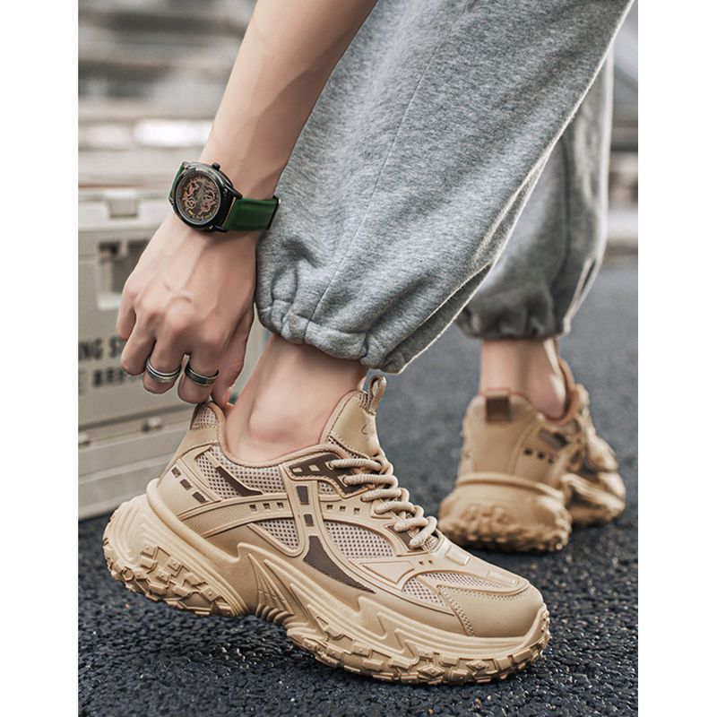 Herren Vintage Daddy Men 2024 Herbst neue Herren Sport Casual dicke Sohle Mode Schuhe_voghion.com