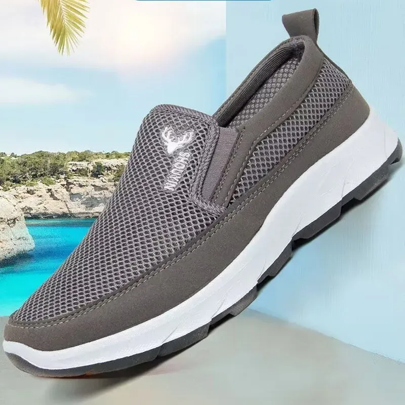 Baskets d'été légères et respirantes en maille à semelle souple, chaussures décontractées antidérapantes pour hommes atos De Hombre_voghion.com