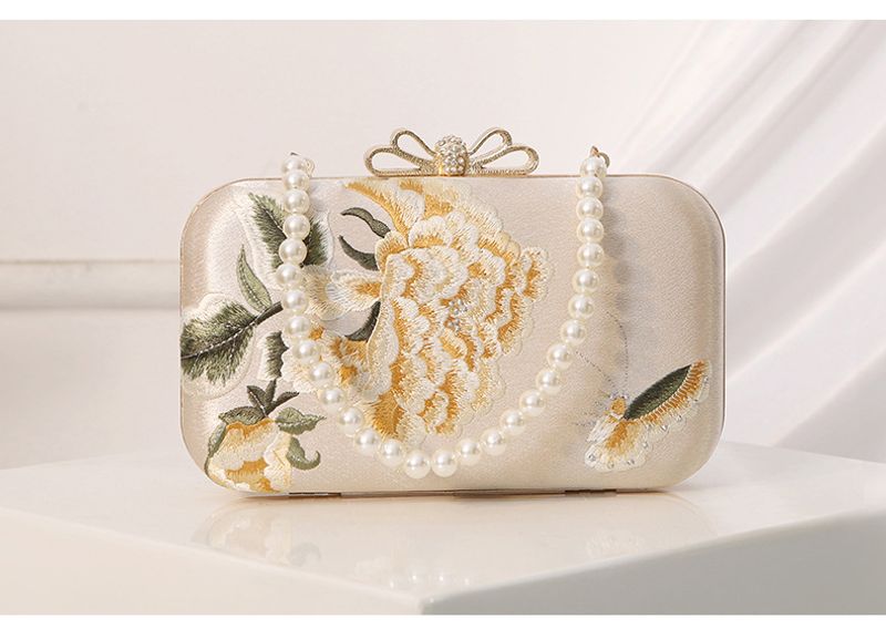 Nouveau dîner brodé style chinois cheongsam avec robe de soirée pour femme papillon wer pochette drapeau_voghion.com