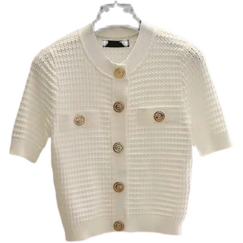 Damenbekleidung Eis Seidenpullover Kurzarm Sommer neuer Stil weißes T-Shirt Damen vielseitige Tops Damen_voghion.com
