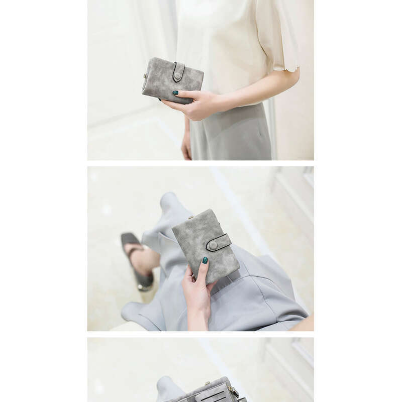 Härmas lühike Korea tudengitele mõeldud väike värske armas mitme kaardiga naiste rahakott_voghion.com