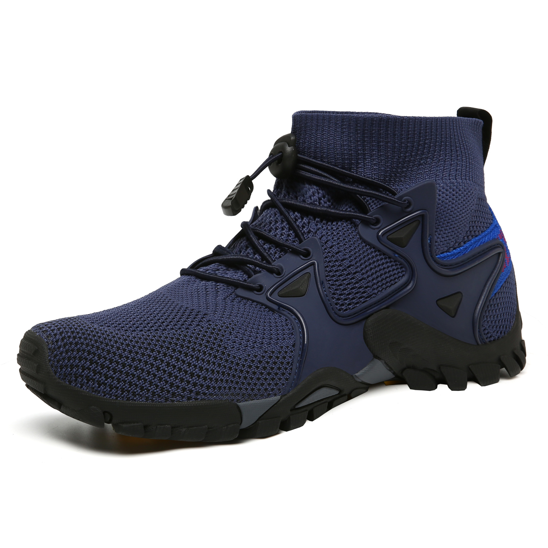 2024 Primavera/Verão Novo Tamanho Grande Casal Caminhadas Ao Ar Livre Respirável Flyknit Sapatos de Montanhismo Masculino 319_voghion.com