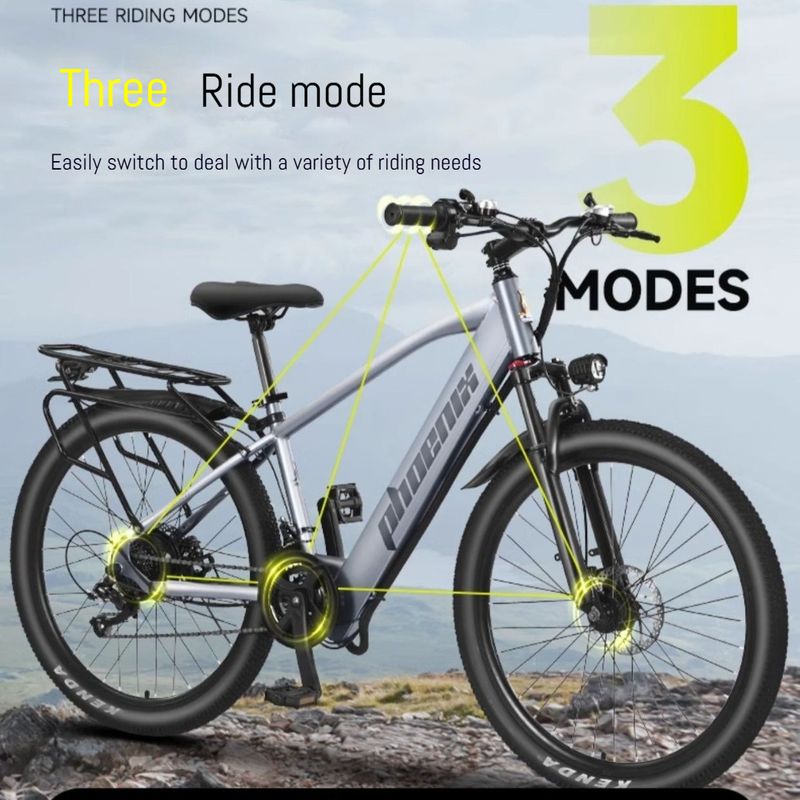 Phoenix lithium battery mountain 26 inch commuting assistance variable speed electric new national standard bike_voghion.com