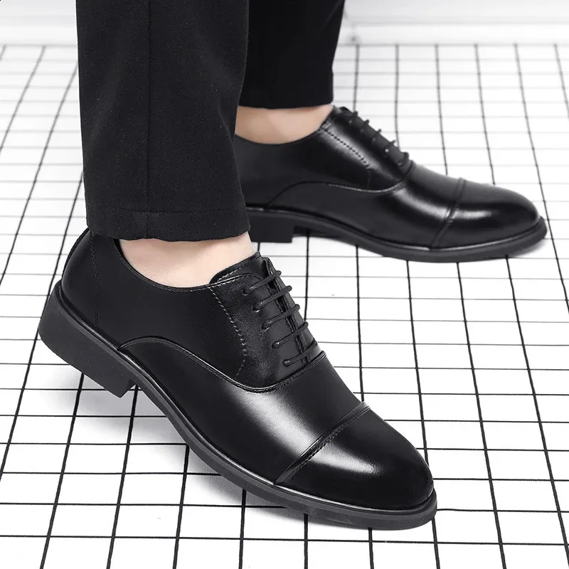 Größer werdende Schuhe für Männer, die größer werden, 6 cm, unsichtbare Einlegesohle für den täglichen Gebrauch, erhöhte Hochzeits-Oxfords für Herren_voghion.com