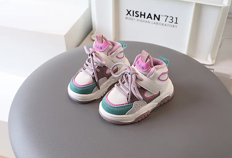 Scarpe da ginnastica firmate per ragazzi, scarpe casual per bambini, moda per ragazze, antiscivolo, calzature sportive Littlesprouts, invernali, calde, nuove, da corsa_voghion.com