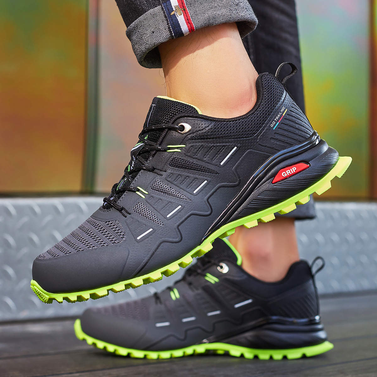 2024 Neue große Outdoor-Sport-Freizeitschuhe für Herren, verschleißfest, rutschfest, Bergsteigerschuhe_voghion.com