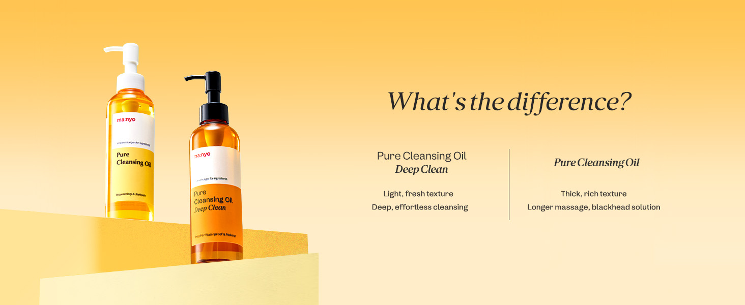 MANYO FACTORY Olio detergente puro coreano per il viso, scioglie i punti neri, rimozione quotidiana del trucco con olio di argan, per le donne_voghion.com