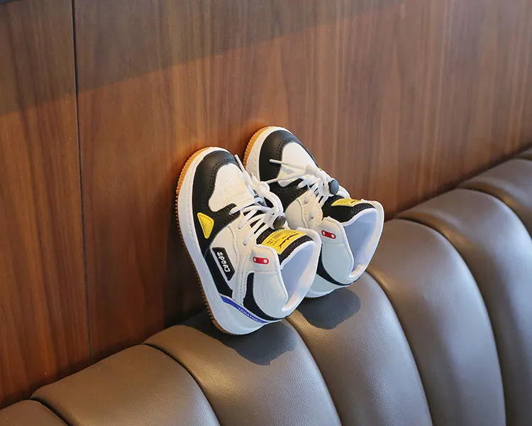 Chaussures de sport montantes pour enfants, baskets de basket-ball Littlesprouts pour garçons et filles, baskets d'école pour tout-petits, tailles 1 à 18_voghion.com
