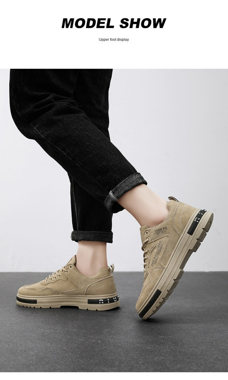 Caual Shoe for Men Summer Outdoor Platform Hiking Work Boot 2024 Fahion Deigner Leather Loafer Zapato Para_voghion.com