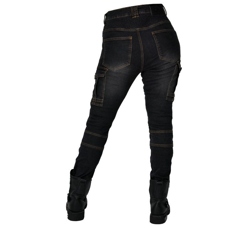 Jeans stile Harley da donna VOLERO con ginocchiere regolabili_voghion.com