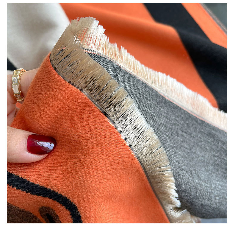 Autunno e inverno nuova coperta in cashmere versione coreana da donna versatile spessa calda sciarpa lunga scialle cavallo_voghion.com