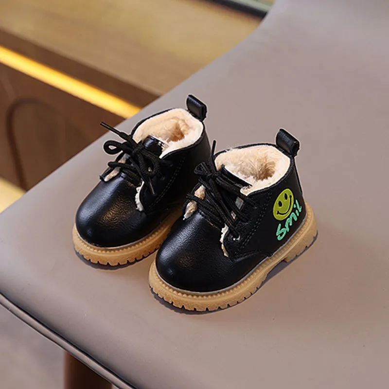 Batolata Děti Zima Kojenec Teplý Tlustý Chlapci Dívky Snow Cutefeet Little Baby Kožené Bavlněné kozačky Móda Měkké Velikosti 16 -_voghion.com