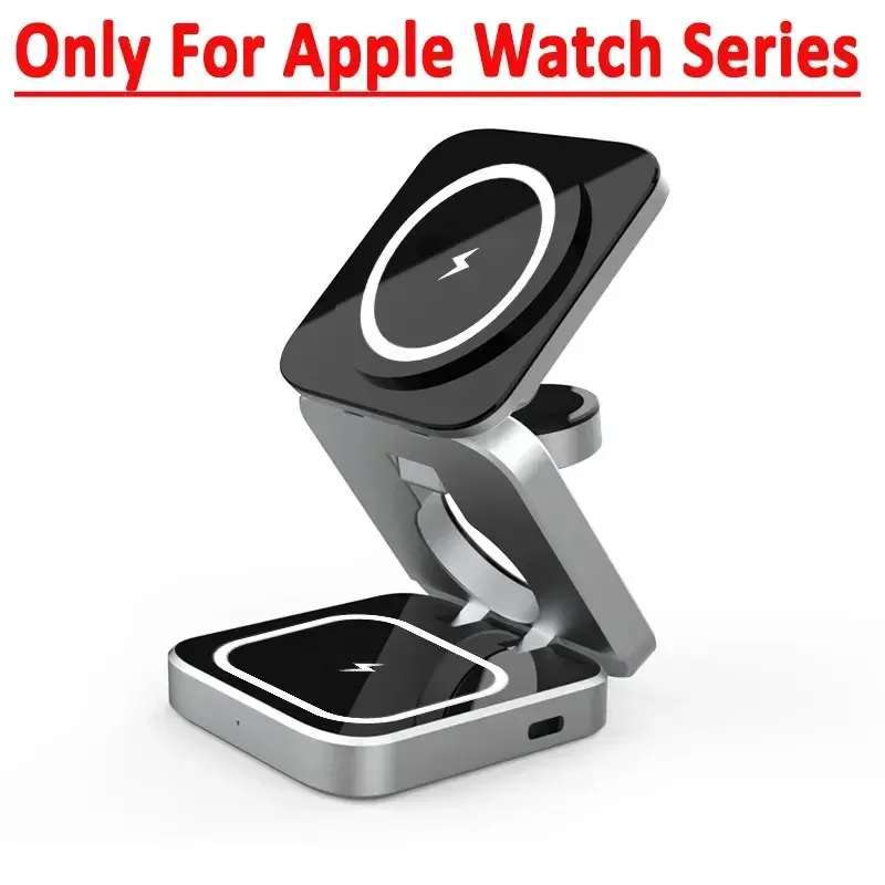 30W magnetische draadloze standaard voor iPhone 16, 15, 14, 13, 12 Pro Max, Samsung Watch 6, 5, Iwatch 8, 7, snellaadstation_voghion.com