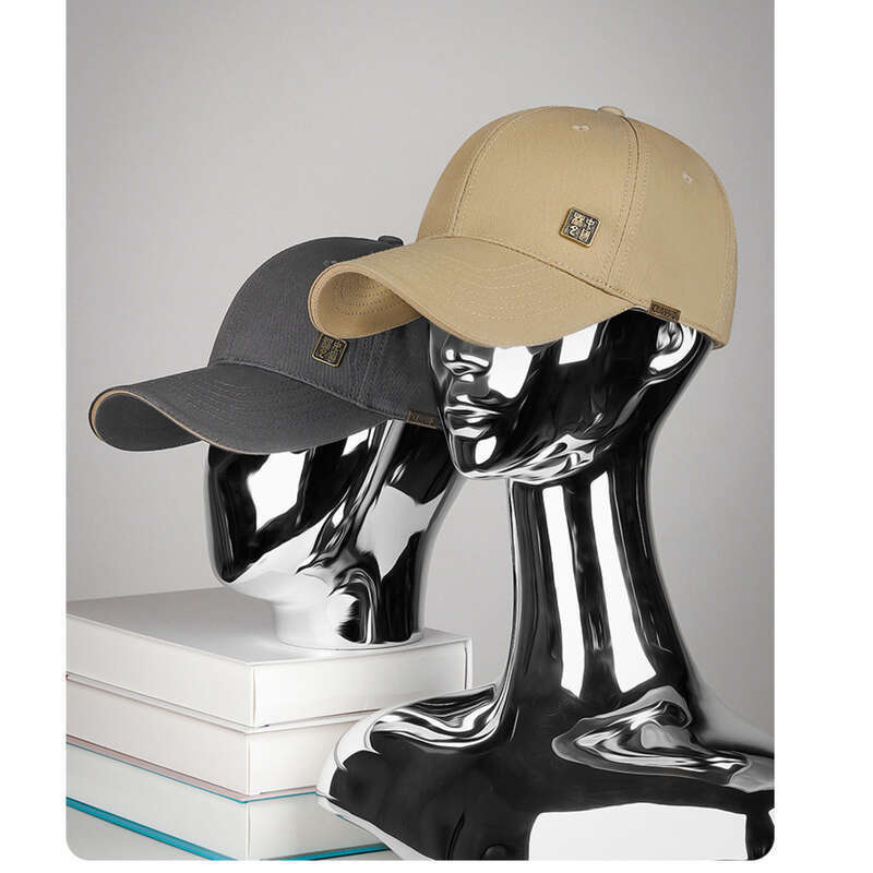 Czapka baseballowa męska Four Seasons National Style China-Chic w kształcie twarzy, dziewczyna z Baidu z zewnętrzną osłoną przeciwsłoneczną_voghion.com