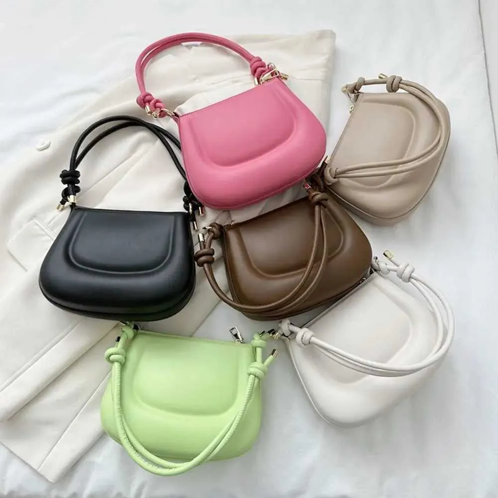 Designer Tasche Mode einfarbig unterwäsche frauen PU leder schulter tasche Y241115_voghion.com