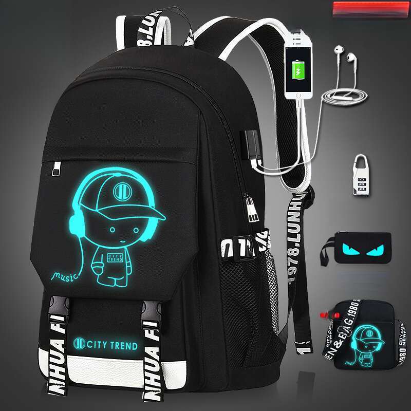 2025 New Men's Casual Trend Large Capacity Backpack, Lightweight Spine Protection, Suitable For Middle School Students,_voghion.com