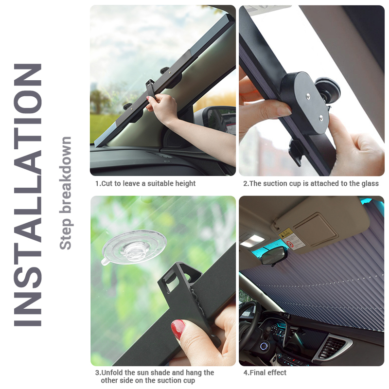 Tendine parasole per parabrezza auto, tendine parasole per auto, parasole per parabrezza anteriore, protezione UV, raffreddamento in auto_voghion.com